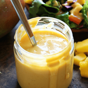 Creamy Mango Chipotle Salad Dressing + A Blendtec Giveaway!