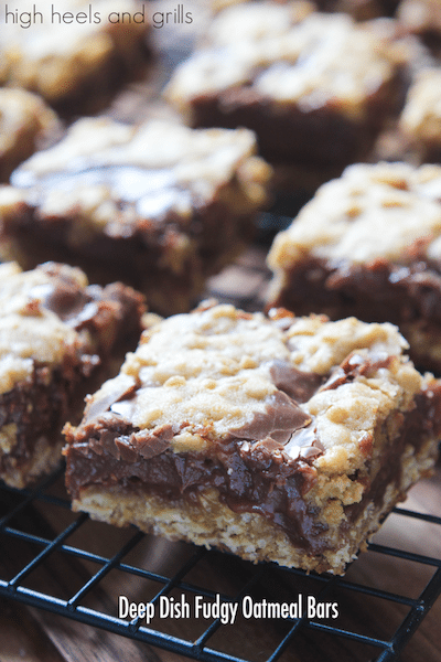 Deep Dish Fudgy Oatmeal Bars - Easy Meal Plan #7