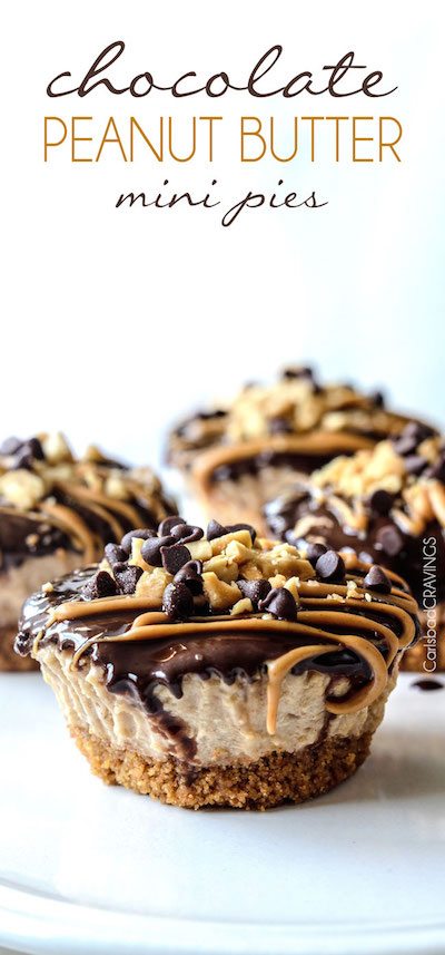 Mini Chocolate Peanut Butter Pies - Easy Meal Plan #10