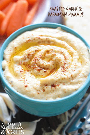 Roasted Garlic Parmesan Hummus