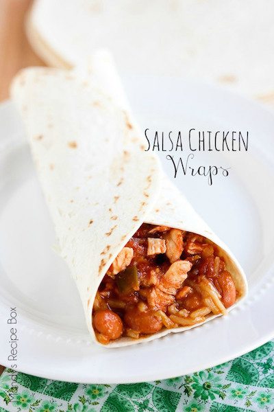 Salsa Chicken Wraps - Easy Meal Plan #7