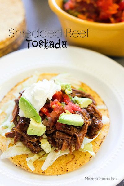 Shredded Beef Tostada - Easy Meal Plan #8