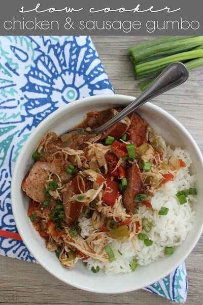 Slow Cooker Chicken and Sausage Gumbo - Easy Meal Plan #9