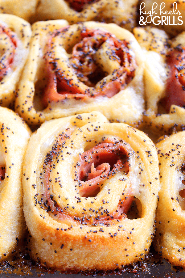 Baked Ham and Cheese Rollups - These are a crowd pleaser EVERY time I make them.