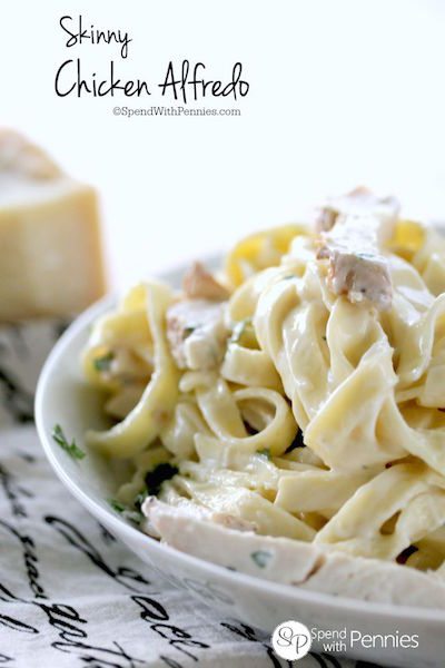 Skinny Chicken Alfredo - Easy Meal Plan #12