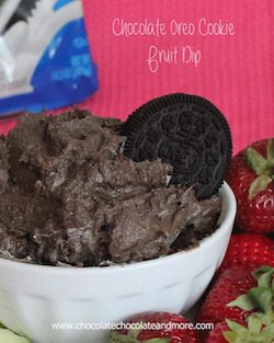 Chocolate Oreo Cookie Fruit Dip