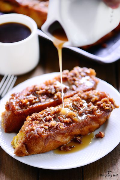 Pumpkin Caramel Pecan Baked French Toast - Easy Meal Plan #16