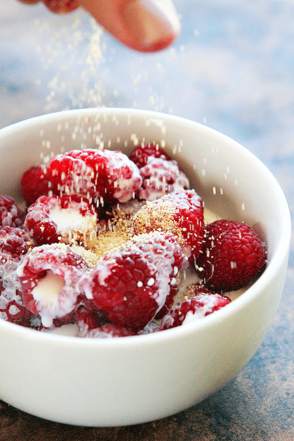 Rasberries and Cream Fruit Bowl 2 copy