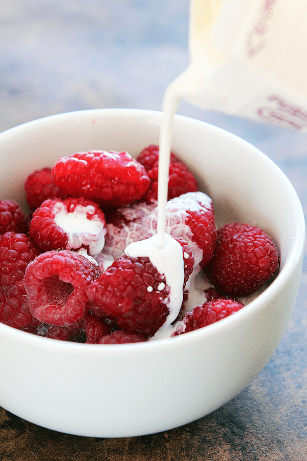 Rasberries and Cream Fruit Bowl copy