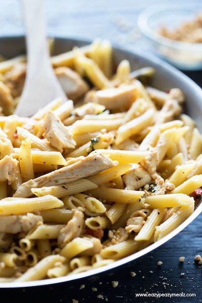 Thai Peanut Chicken Penne - Easy Meal Plan #15