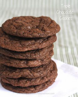 Triple Chocolate Cookies