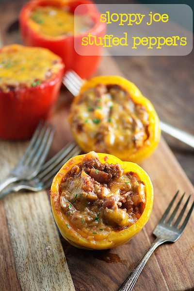 Sloppy Joe Stuffed Peppers - Easy Meal Plan #15