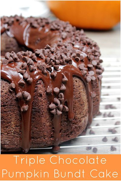 Tripe Chocolate Pumpkin Bundt Cake - Easy Meal Plan #16