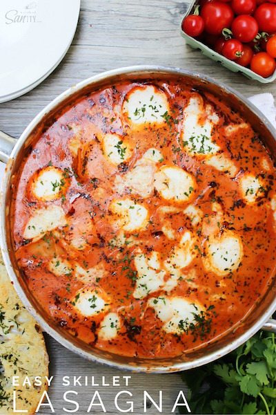 Easy Skillet Lasagna - Easy Meal Plan #20