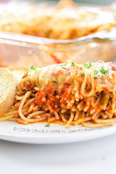 Baked Spaghetti Casserole - Easy Meal Plan #25