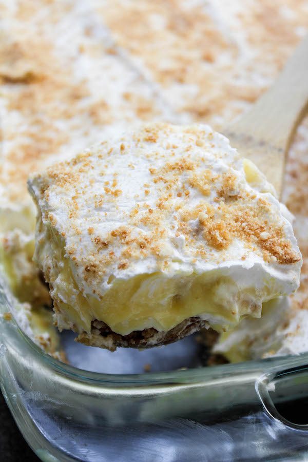 No Bake Banana Pudding Layer Dessert - High Heels and Grills