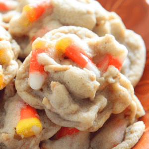 Candy Corn Chow Mein Cookies