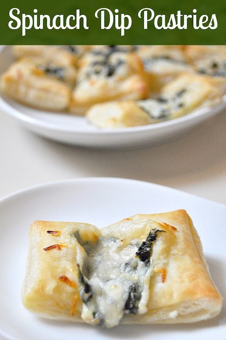 Best Appetizer Recipes - Spinach Dip Pastry