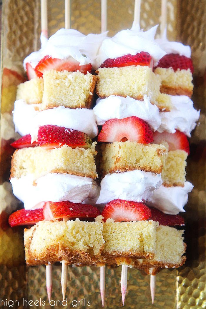 Strawberry Shortcake Kabobs - top view