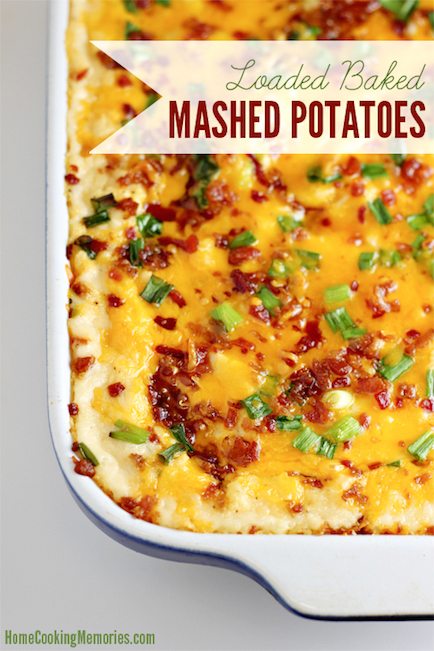 Loaded Baked Mashed Potatoes - Best Easter Side Dish Recipes