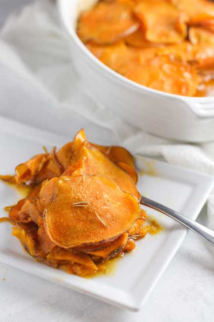 Scalloped Sweet Potatoes with Maple Butter - Best Easter Side Dish Recipes