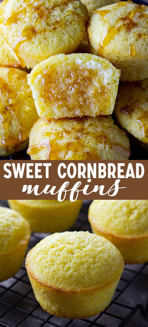 Look no further for a favorite cornbread recipe, because these sweet cornbread muffins are it! They are moist, flavorful, and soak up butter like nothing else. #sweetcornbreadmuffins #thanksgivingsidedish #ad