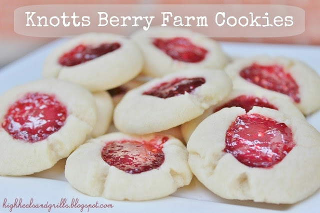 Knott's Berry Farm Cookies on a plate.