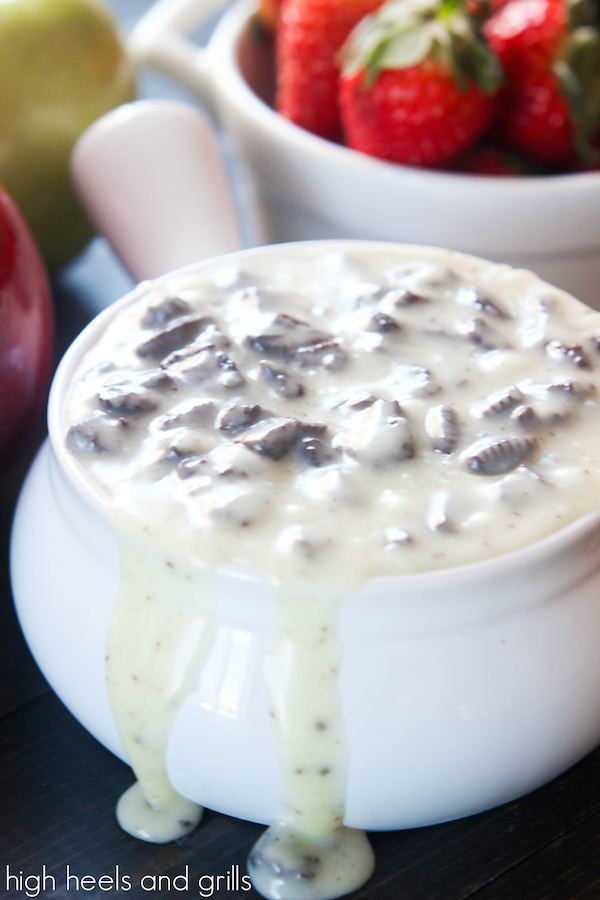 Cookies and Cream Fondue High Heels and Grills